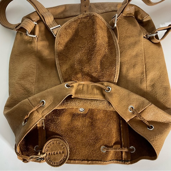 Picard Water Buffalo Leather Backpack w/LG Inside/Outside Buckle Closure pockets - Picture 10 of 16